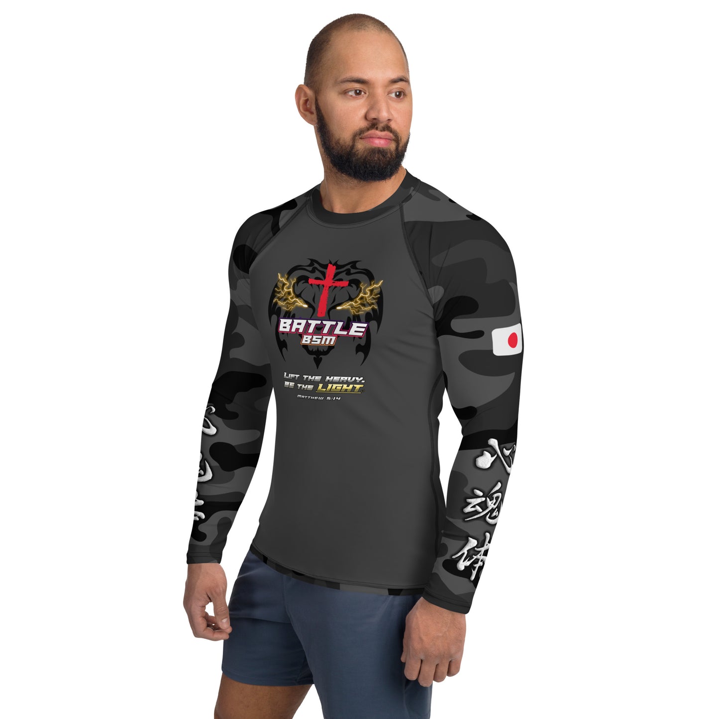 B:BSM Genesis Men's Rash Guard (Dark Variant)