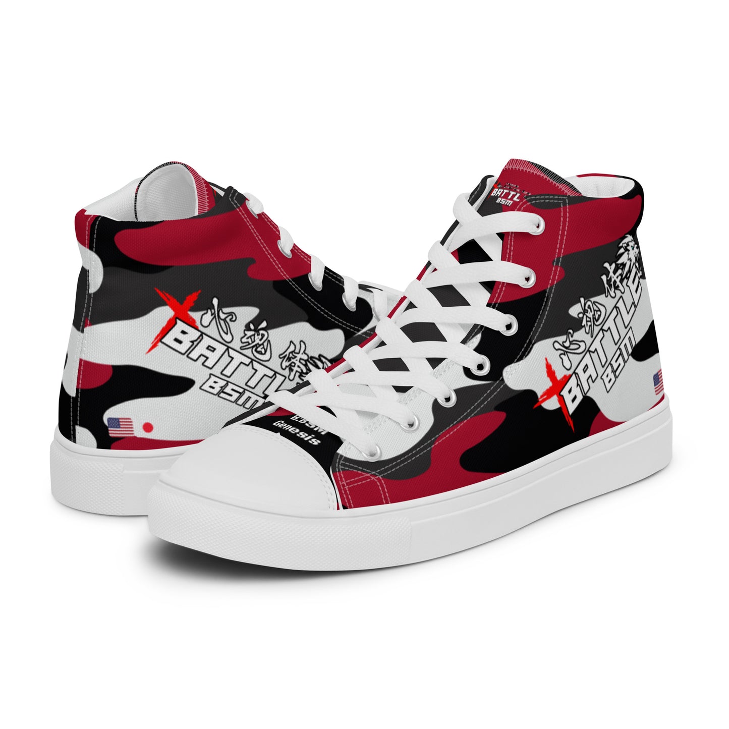 B:BSM Genesis Men’s high top canvas shoes (Light Variant)