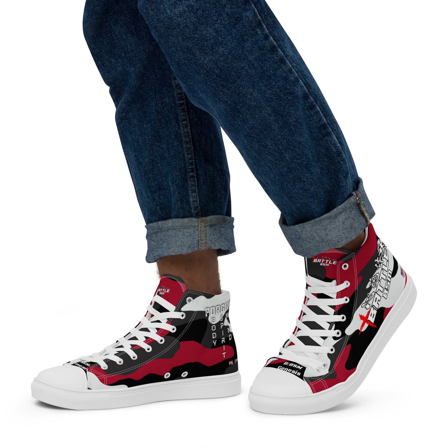 B:BSM Genesis Men’s high top canvas shoes (Light Variant)