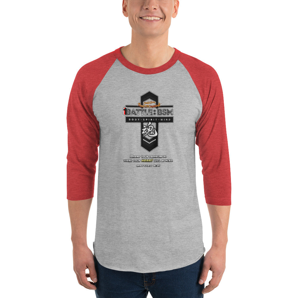 B:BSM Genesis 3/4 Sleeve Raglan Shirt