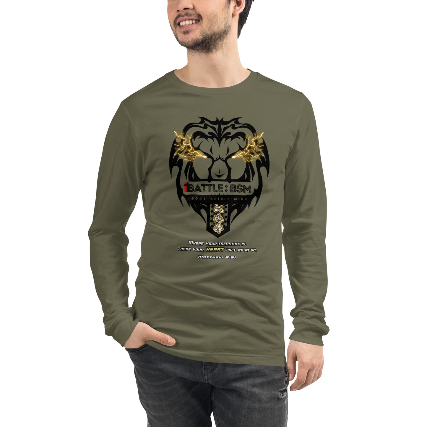 B:BSM Genesis Origin Lion Logo Long Sleeve Tee