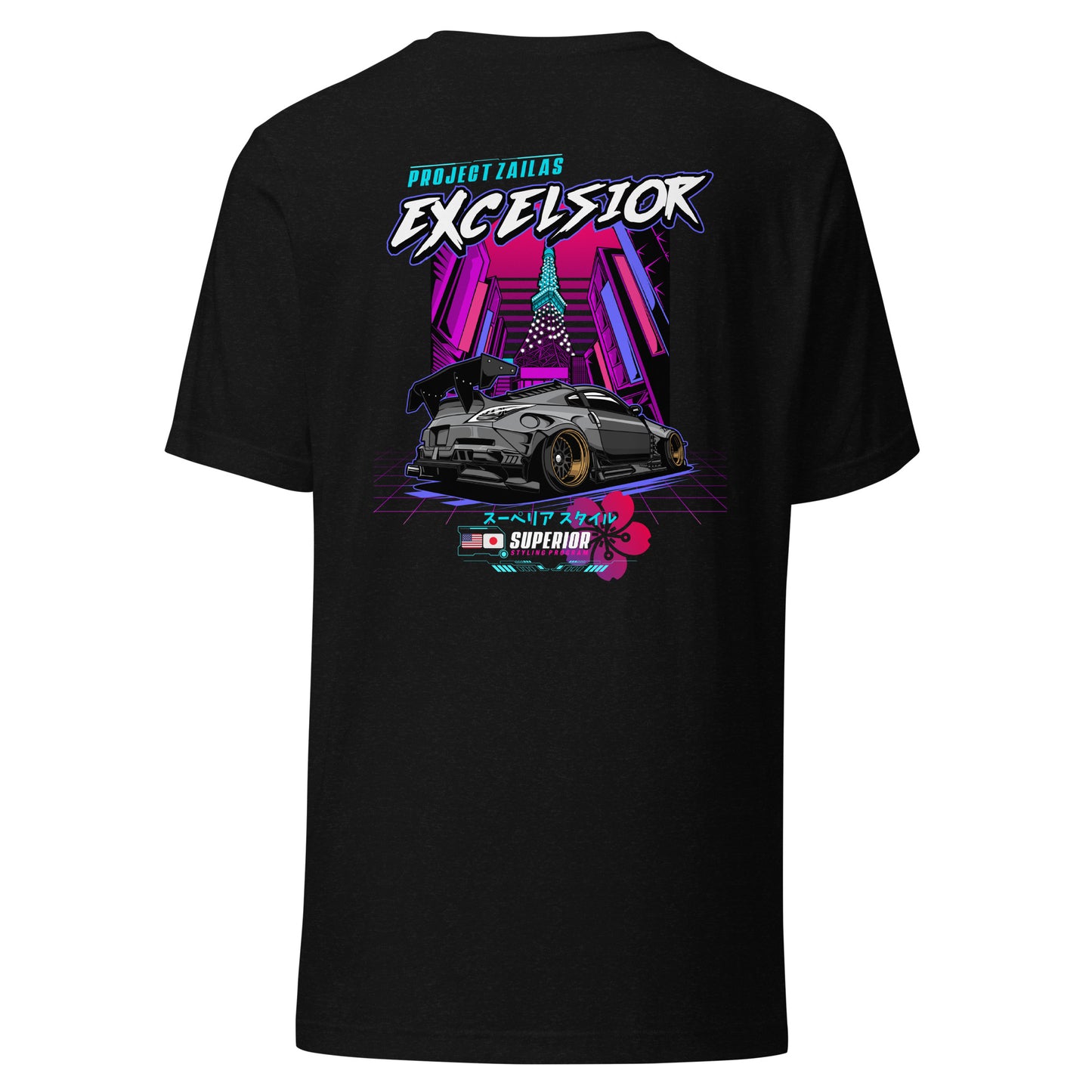 Project Zailas Excelsior: Cyber Tokyo Tee (BLACK)