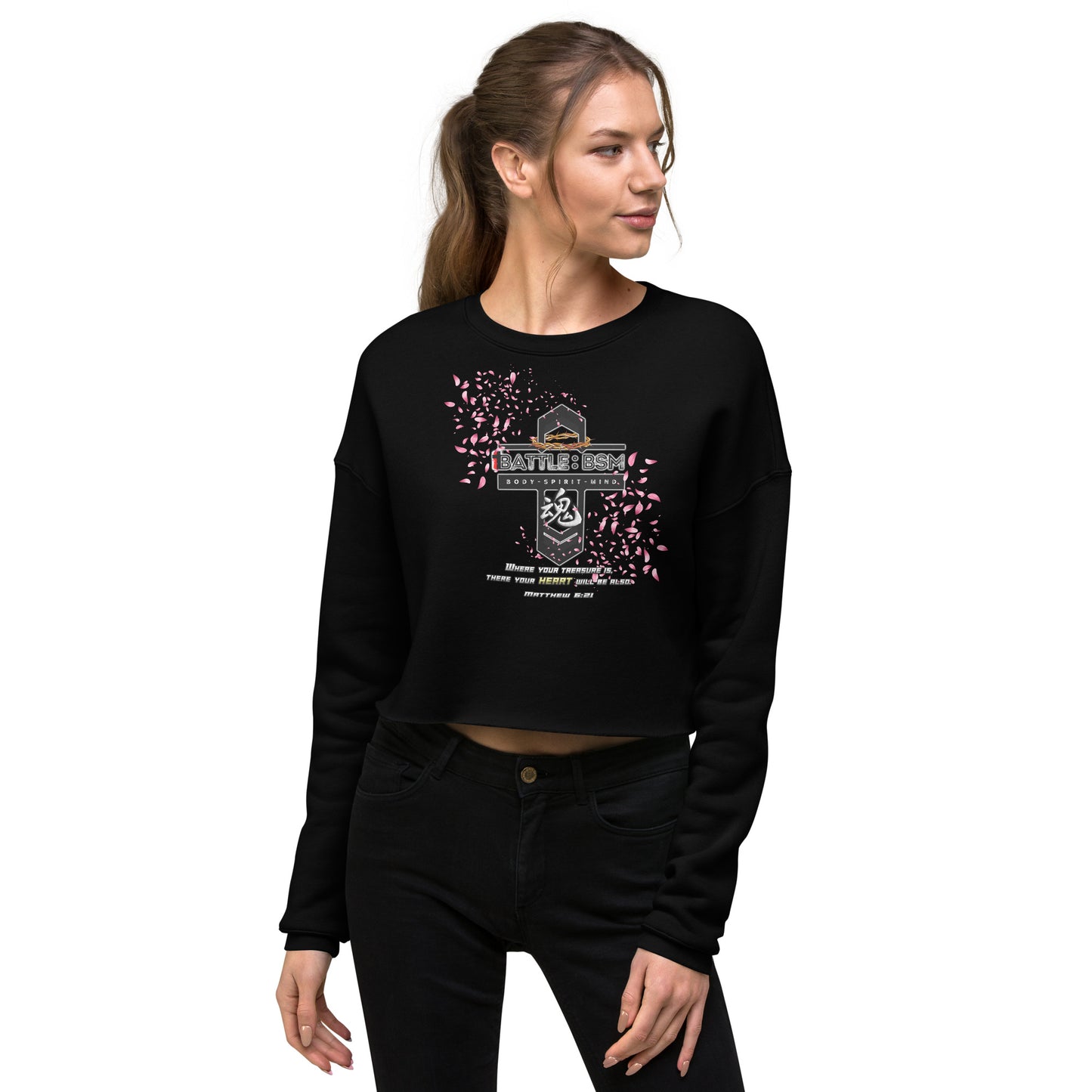 B:BSM Genesis Women's Crop Sweatshirt