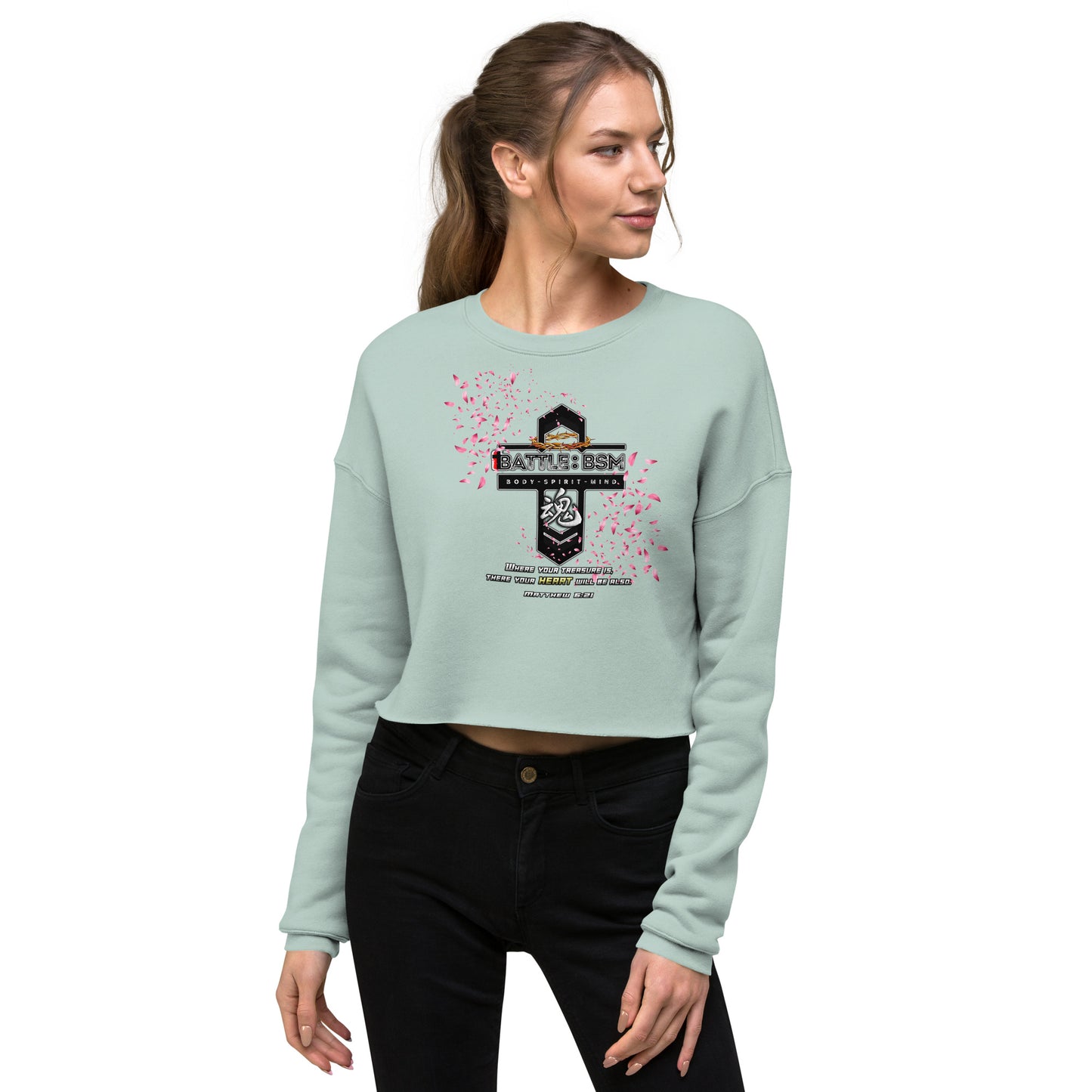 B:BSM Genesis Women's Crop Sweatshirt