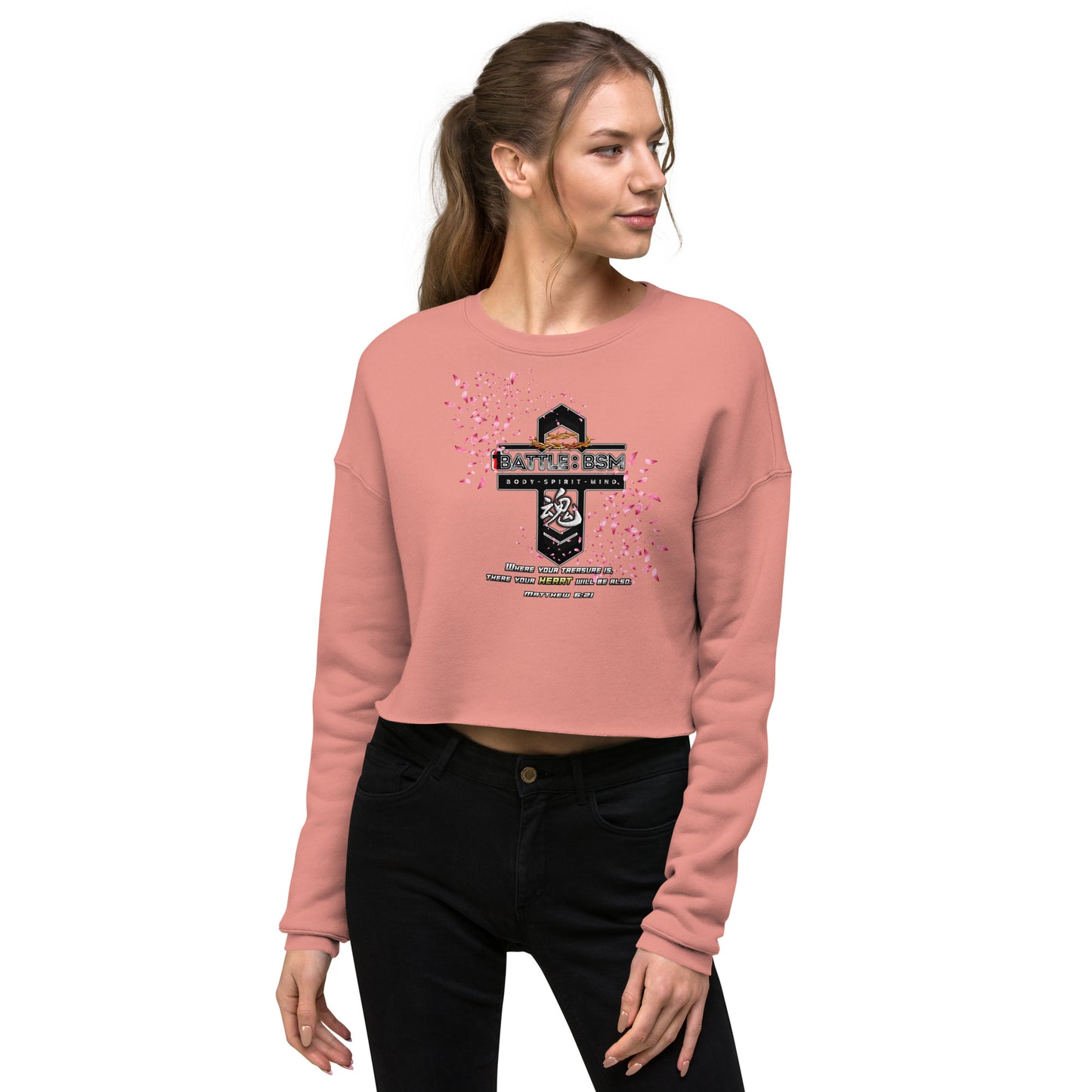 B:BSM Genesis Women's Crop Sweatshirt